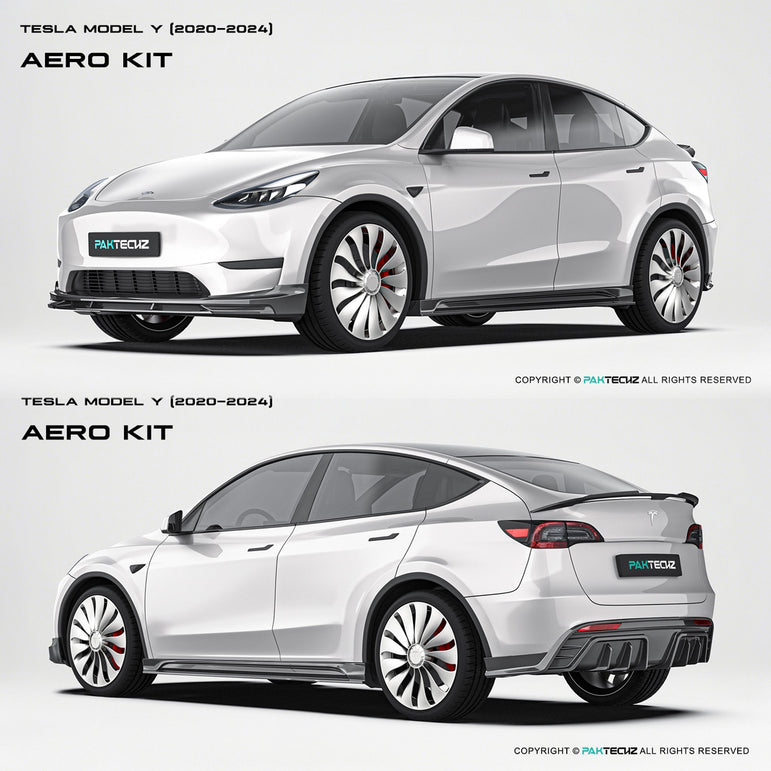 PAKTECHZ Dry Carbon Fibre Bodykit for for Tesla Model Y 2020-2024 Aftermarket Carbon Fiber Part / Bodykit - Robot Bodykits