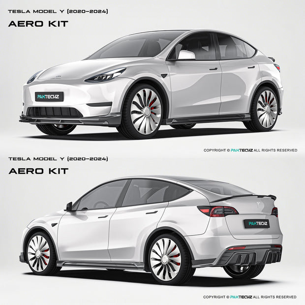 PAKTECHZ Dry Carbon Fibre Bodykit for for Tesla Model Y 2020-2024 Aftermarket Carbon Fiber Part / Bodykit - Robot Bodykits
