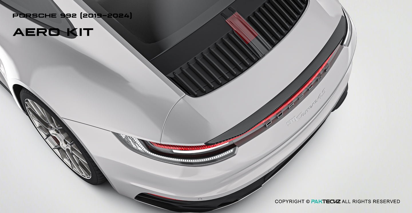 Paktechz Porsche 911 992.1 Carrera, Carrera S Full Dry Carbon Aerodynamics kit 2019-2024 Aftermarket Carbon Fiber Part / Bodykit - Robot Bodykits