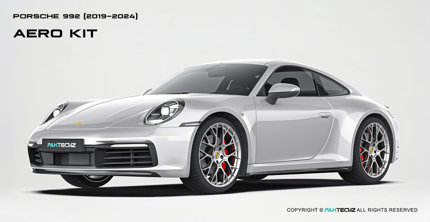 Paktechz Porsche 911 992.1 Carrera, Carrera S Full Dry Carbon Aerodynamics kit 2019-2024 Aftermarket Carbon Fiber Part / Bodykit - Robot Bodykits