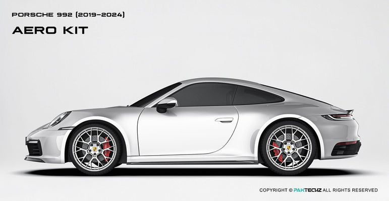 Paktechz Porsche 911 992.1 Carrera, Carrera S Full Dry Carbon Aerodynamics kit 2019-2024 Aftermarket Carbon Fiber Part / Bodykit - Robot Bodykits
