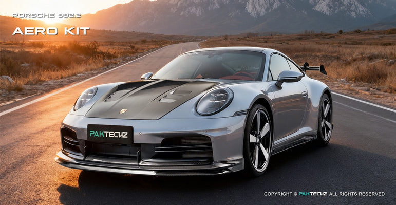 Paktechz Porsche 992.2 Full Dry - Carbon (Prepreg) Aerodynamics Kit Aftermarket Carbon Fiber Part / Bodykit - Robot Bodykits