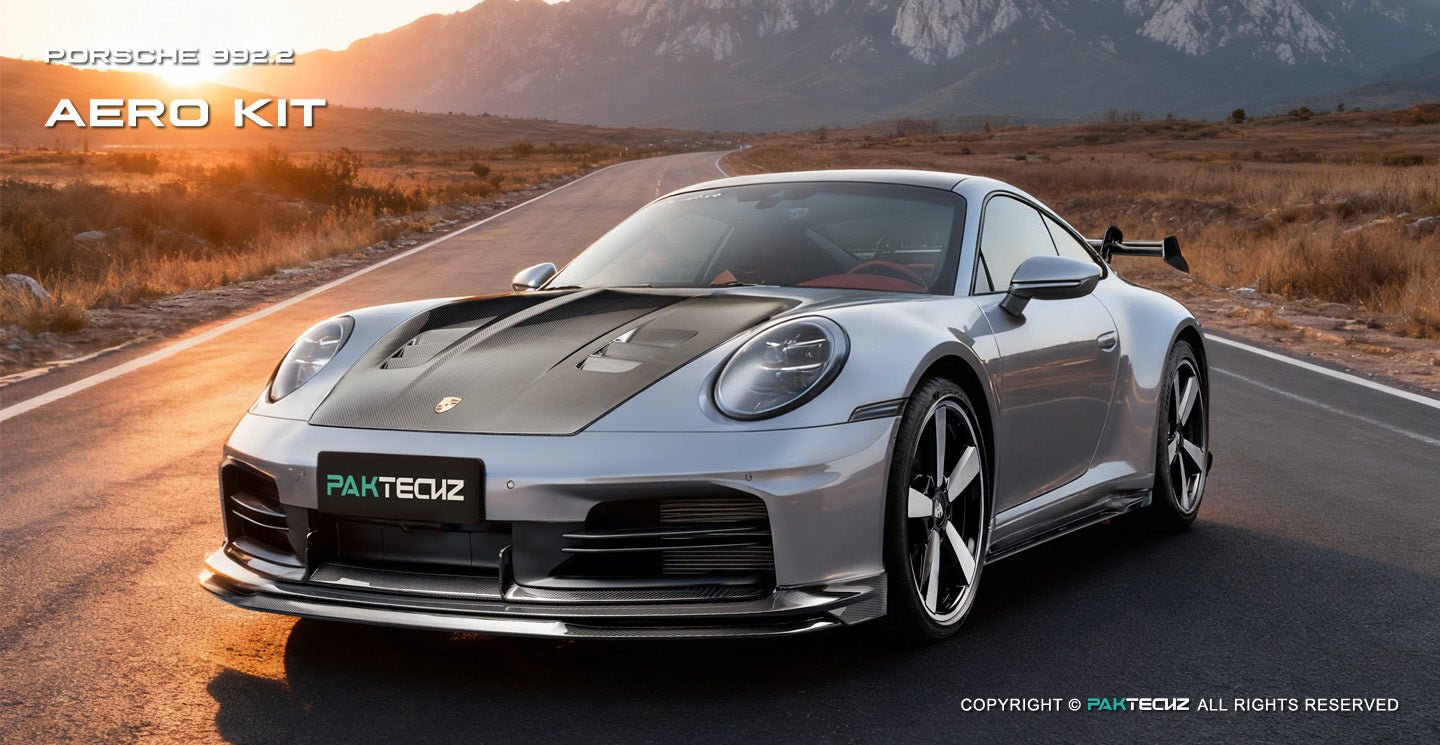 Paktechz Porsche 992.2 Full Dry - Carbon (Prepreg) Aerodynamics Kit Aftermarket Carbon Fiber Part / Bodykit - Robot Bodykits
