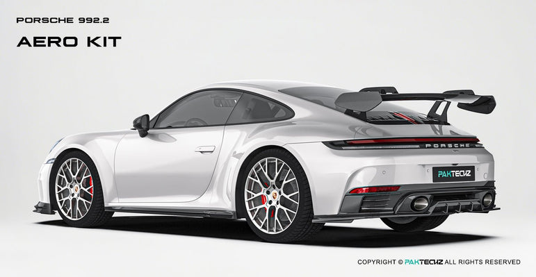 Paktechz Porsche 992.2 Full Dry - Carbon (Prepreg) Aerodynamics Kit Aftermarket Carbon Fiber Part / Bodykit - Robot Bodykits