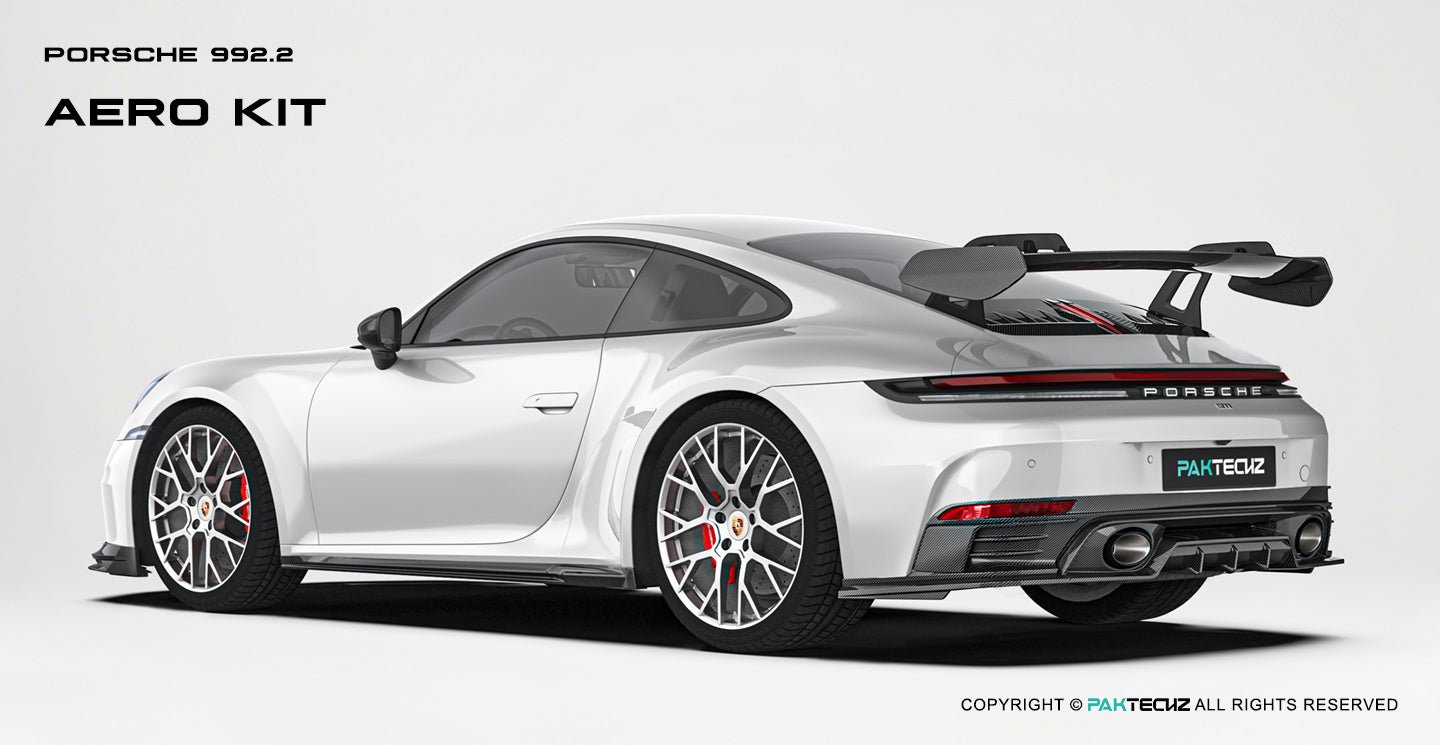Paktechz Porsche 992.2 Full Dry - Carbon (Prepreg) Aerodynamics Kit Aftermarket Carbon Fiber Part / Bodykit - Robot Bodykits