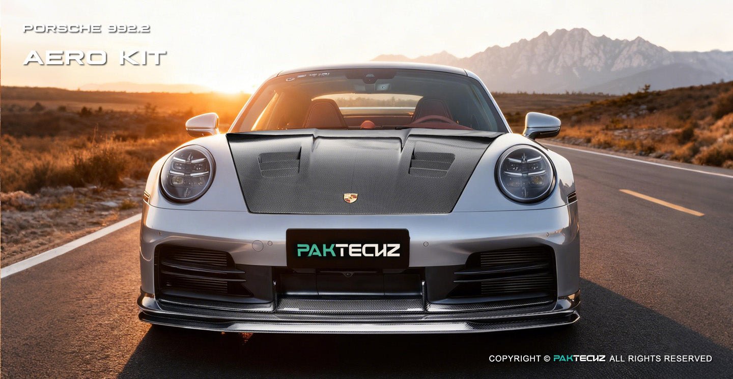 Paktechz Porsche 992.2 Full Dry - Carbon (Prepreg) Aerodynamics Kit Aftermarket Carbon Fiber Part / Bodykit - Robot Bodykits