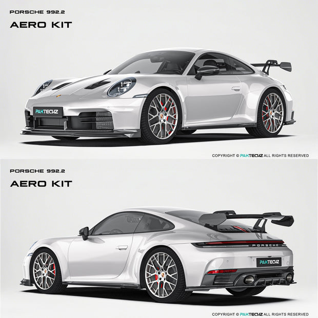 Paktechz Porsche 992.2 Full Dry - Carbon (Prepreg) Aerodynamics Kit Aftermarket Carbon Fiber Part / Bodykit - Robot Bodykits