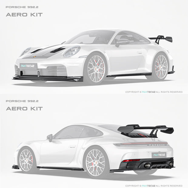 Paktechz Porsche 992.2 Full Dry - Carbon (Prepreg) Aerodynamics Kit Aftermarket Carbon Fiber Part / Bodykit - Robot Bodykits