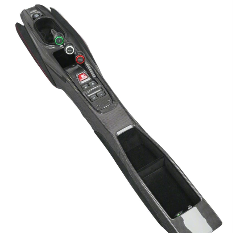 Pista Style Centre Console for Ferrari GTB / Spyder (LHD & RHD) Aftermarket Carbon Fiber Part / Bodykit - Robot Bodykits