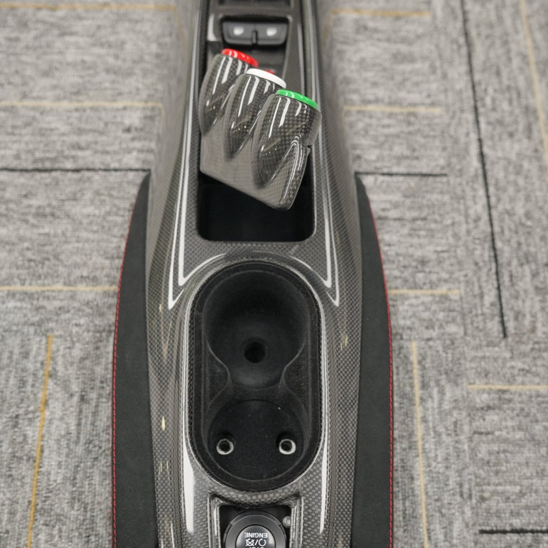 Pista Style Centre Console for Ferrari GTB / Spyder (LHD & RHD) Aftermarket Carbon Fiber Part / Bodykit - Robot Bodykits
