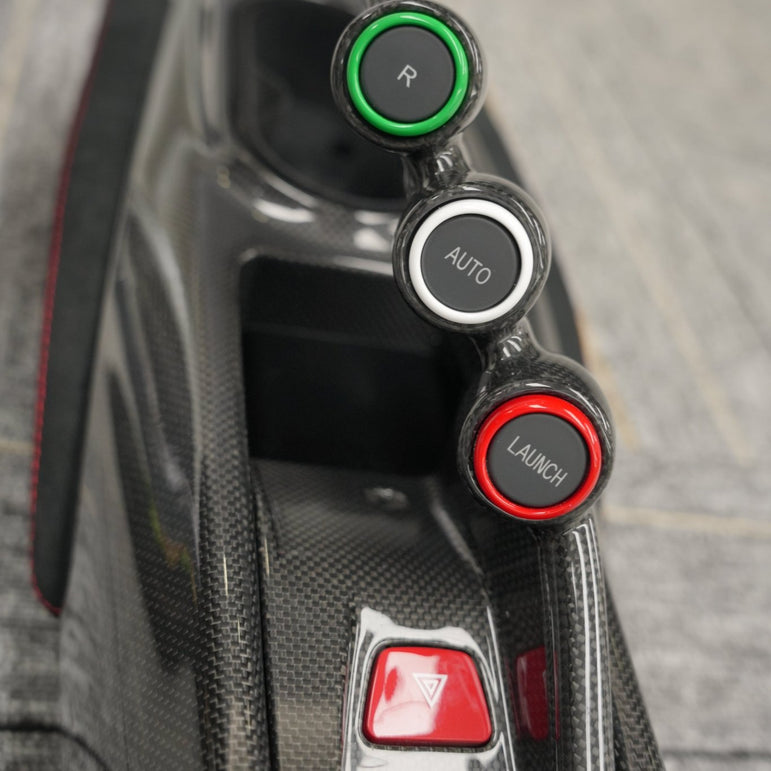 Pista Style Centre Console for Ferrari GTB / Spyder (LHD & RHD) Aftermarket Carbon Fiber Part / Bodykit - Robot Bodykits