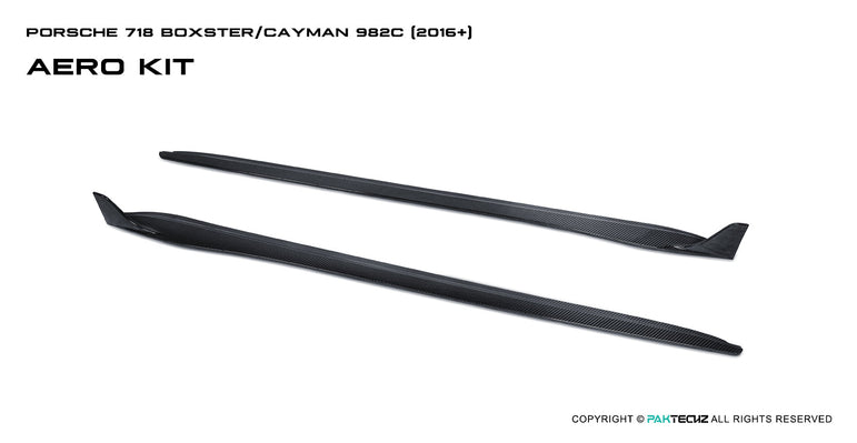 Porsche 718 2016 - 2020 Porsche Cayman / Boxster (GTS is not suitable) Paktechz Full Dry Carbon Aerodynamics kit Aftermarket Carbon Fiber Part / Bodykit - Robot Bodykits