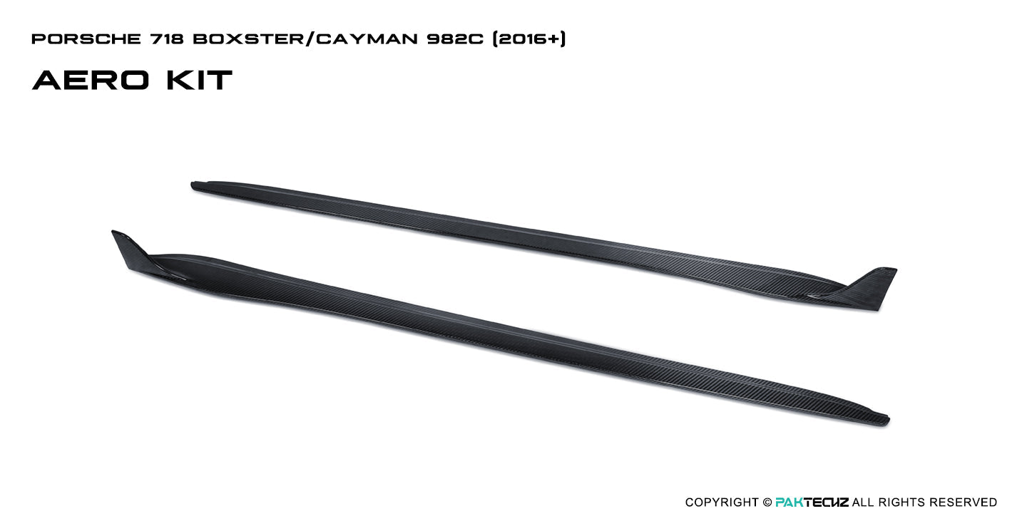 Porsche 718 2016 - 2020 Porsche Cayman / Boxster (GTS is not suitable) Paktechz Full Dry Carbon Aerodynamics kit Aftermarket Carbon Fiber Part / Bodykit - Robot Bodykits