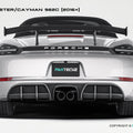 Porsche 718 2016-2020 Porsche Cayman / Boxster (GTS is not suitable) Paktechz Full Dry Carbon Aerodynamics kit Aftermarket Carbon Fiber Part / Bodykit - Robot Bodykits