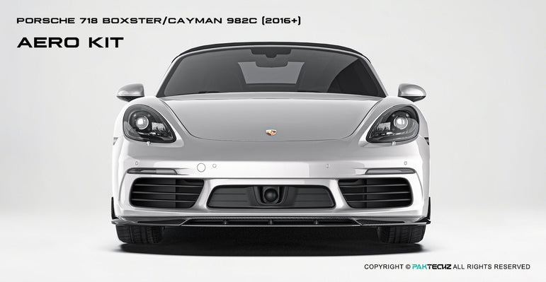 Porsche 718 2016 - 2020 Porsche Cayman / Boxster (GTS is not suitable) Paktechz Full Dry Carbon Aerodynamics kit Aftermarket Carbon Fiber Part / Bodykit - Robot Bodykits