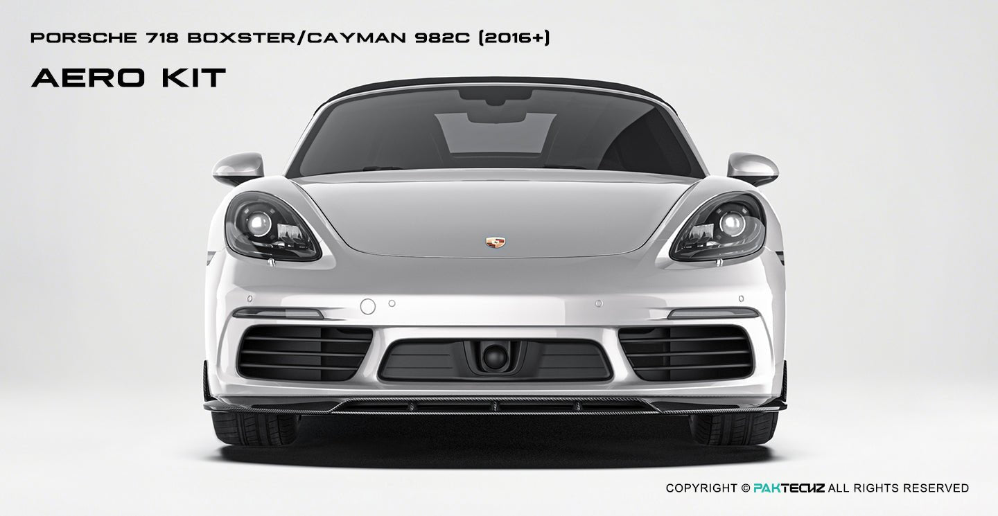 Porsche 718 2016 - 2020 Porsche Cayman / Boxster (GTS is not suitable) Paktechz Full Dry Carbon Aerodynamics kit Aftermarket Carbon Fiber Part / Bodykit - Robot Bodykits