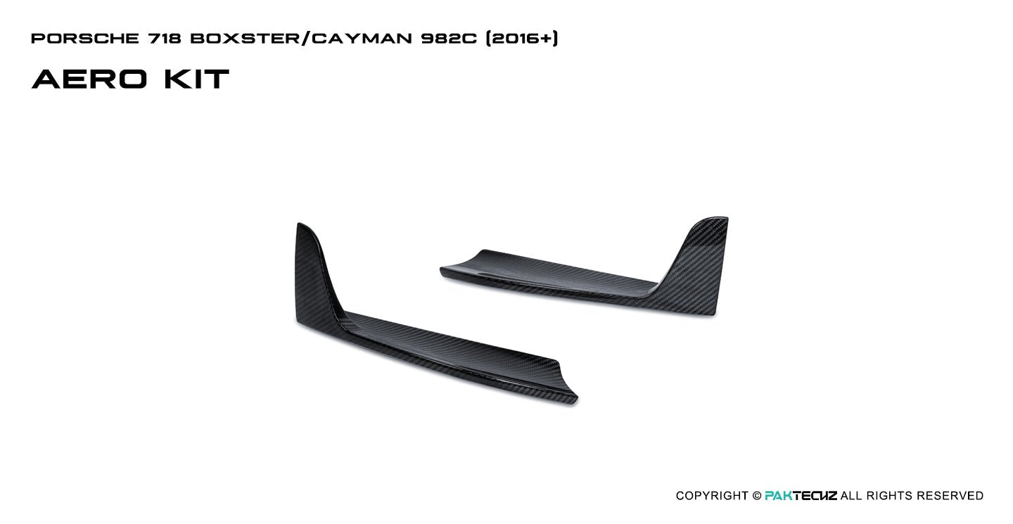 Porsche 718 2016 - 2020 Porsche Cayman / Boxster (GTS is not suitable) Paktechz Full Dry Carbon Aerodynamics kit Aftermarket Carbon Fiber Part / Bodykit - Robot Bodykits