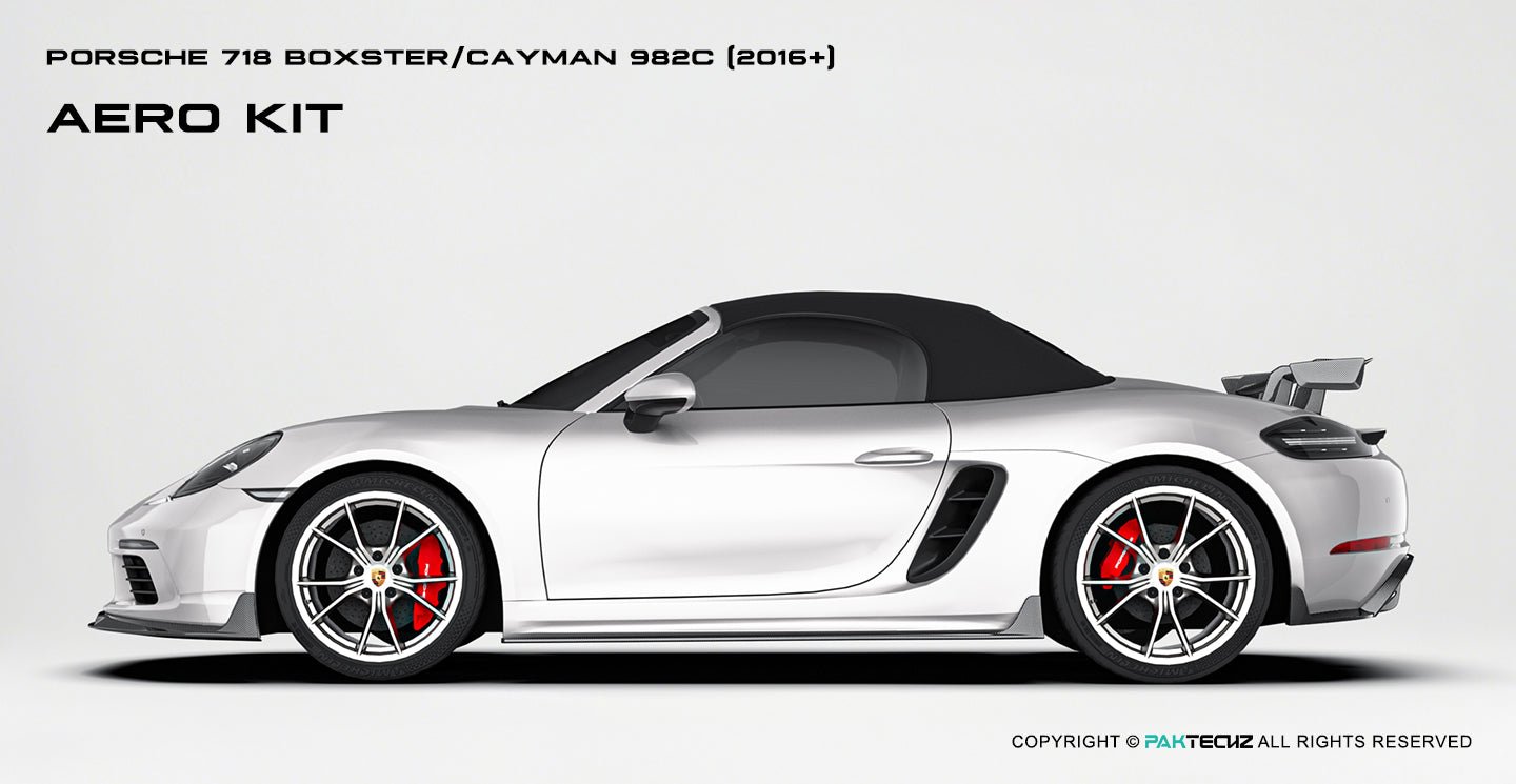 Porsche 718 2016 - 2020 Porsche Cayman / Boxster (GTS is not suitable) Paktechz Full Dry Carbon Aerodynamics kit Aftermarket Carbon Fiber Part / Bodykit - Robot Bodykits