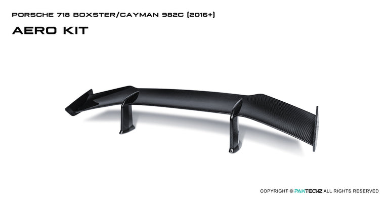 Porsche 718 2016 - 2020 Porsche Cayman / Boxster (GTS is not suitable) Paktechz Full Dry Carbon Aerodynamics kit Aftermarket Carbon Fiber Part / Bodykit - Robot Bodykits