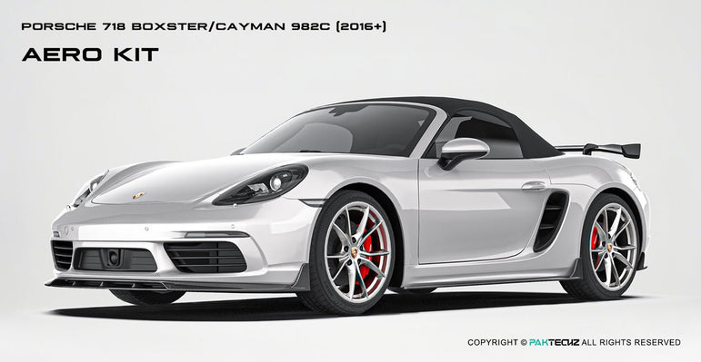 Porsche 718 2016 - 2020 Porsche Cayman / Boxster (GTS is not suitable) Paktechz Full Dry Carbon Aerodynamics kit Aftermarket Carbon Fiber Part / Bodykit - Robot Bodykits