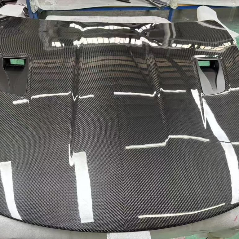 Porsche 718 / 981 / 991.1 / 991.2 Dry - Carbon (Prepreg) GT4 RS Style Bonnet Aftermarket Carbon Fiber Part / Bodykit - Robot Bodykits