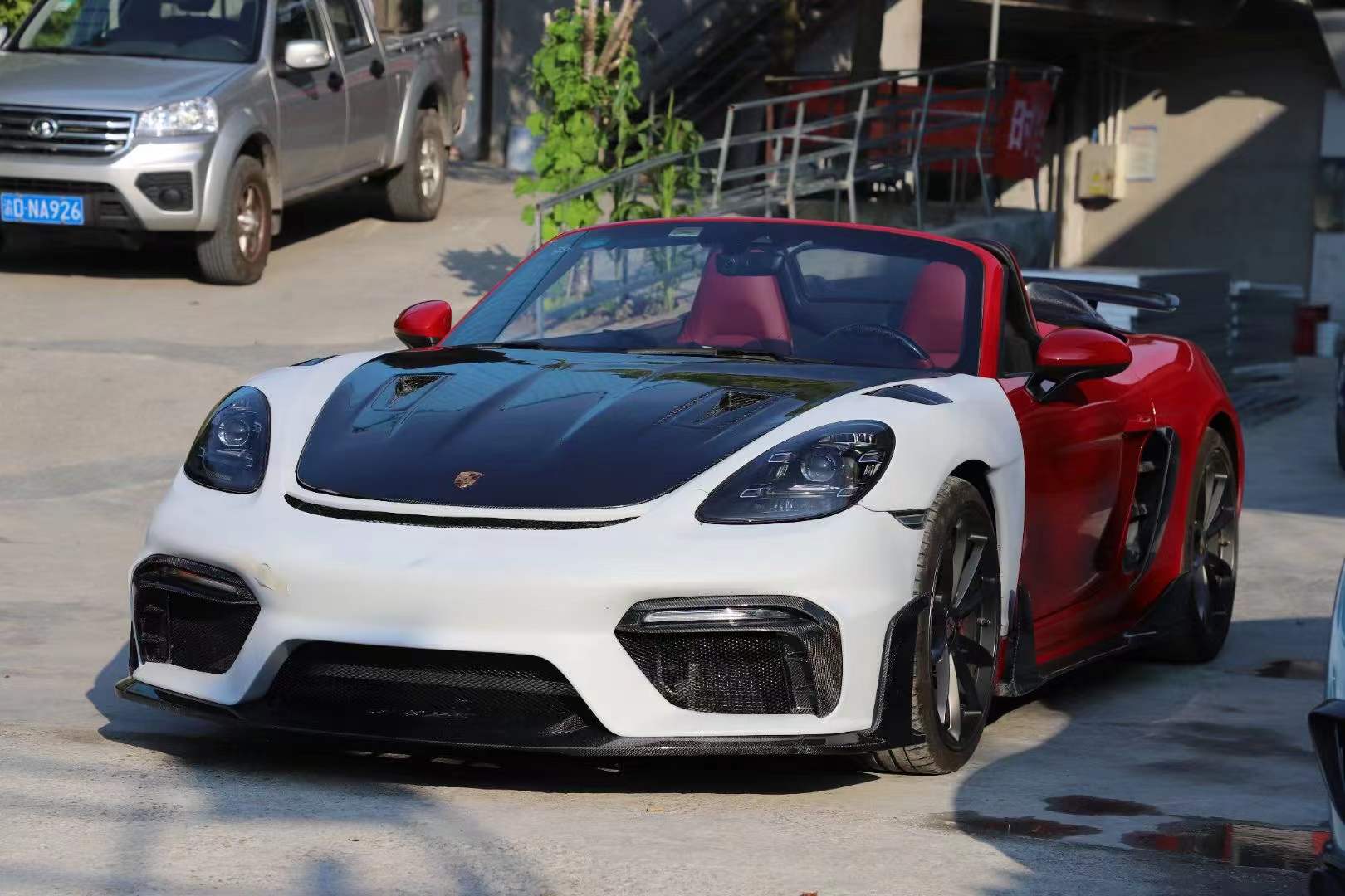 Porsche 718 / 981 / 991.1 / 991.2 Dry - Carbon (Prepreg) GT4 RS Style Bonnet Aftermarket Carbon Fiber Part / Bodykit - Robot Bodykits