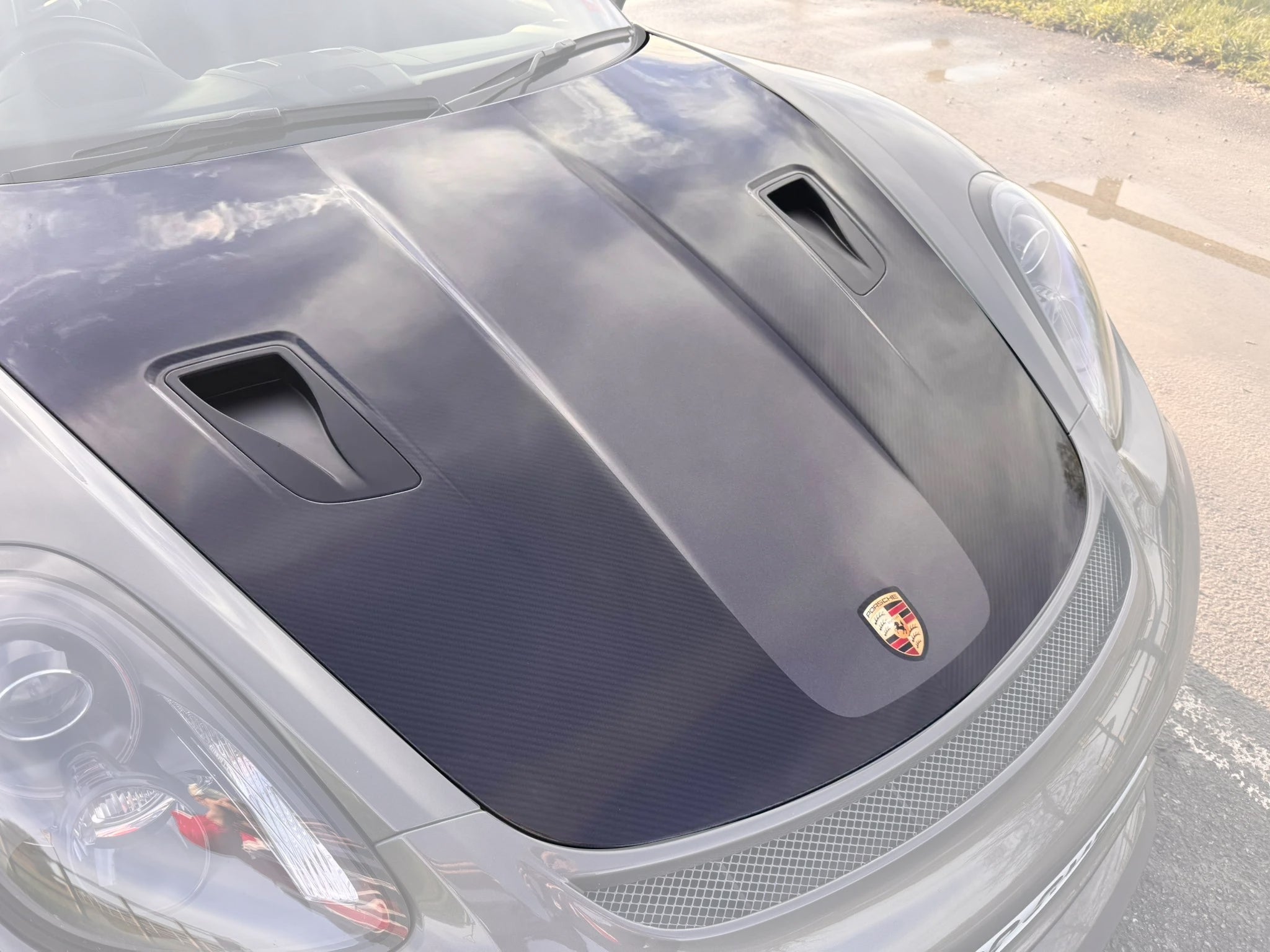 Porsche 718 / 981 / 991.1 / 991.2 Dry - Carbon (Prepreg) GT4 RS Style Bonnet Aftermarket Carbon Fiber Part / Bodykit - Robot Bodykits