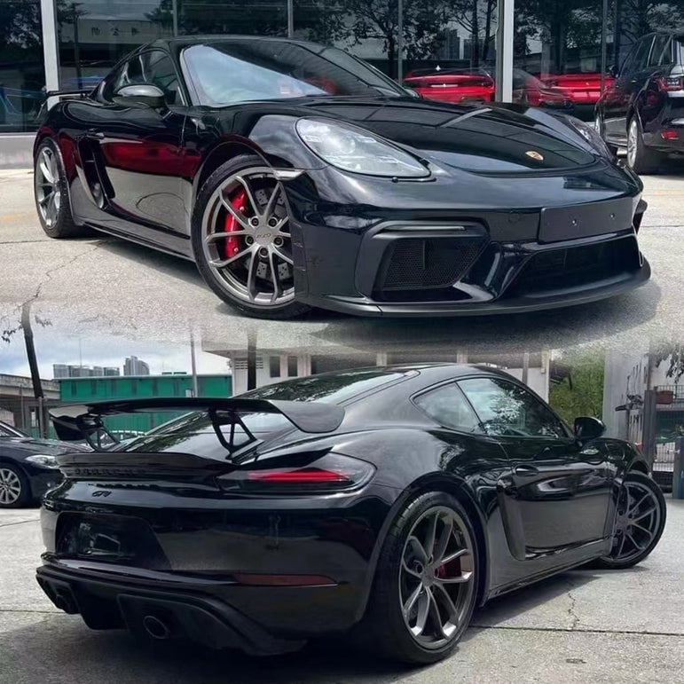 Porsche 718 Cayman GT4 Conversion Kit Aftermarket Carbon Fiber Part / Bodykit - Robot Bodykits