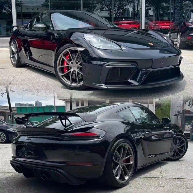 Porsche 718 Cayman GT4 Conversion Kit Aftermarket Carbon Fiber Part / Bodykit - Robot Bodykits