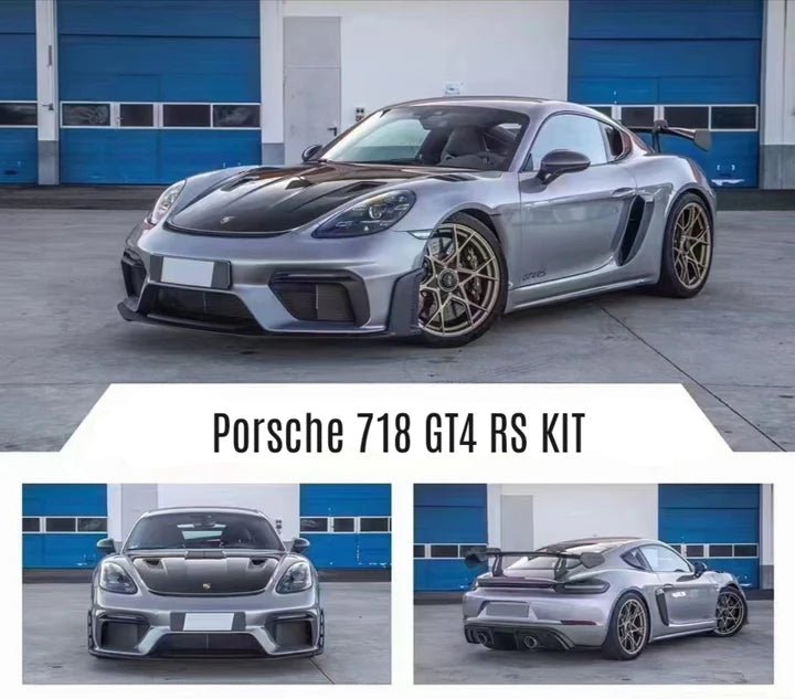 Porsche 718 Cayman GT4 RS Conversion Kit Aftermarket Carbon Fiber Part / Bodykit - Robot Bodykits