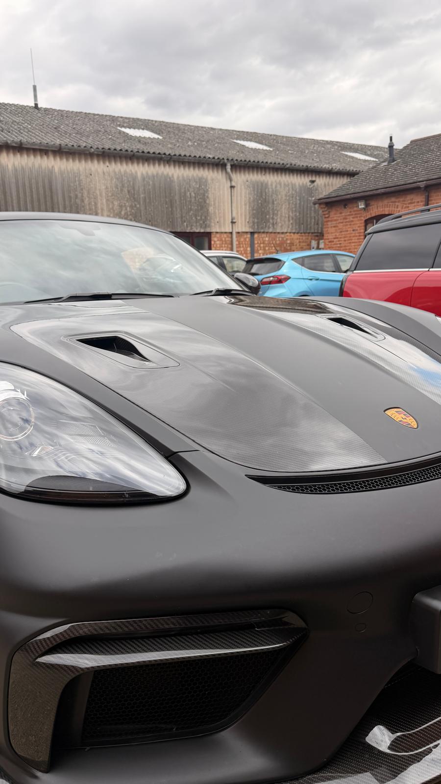 Porsche 718 Cayman GT4 RS Conversion Kit Aftermarket Carbon Fiber Part / Bodykit - Robot Bodykits