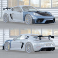 Porsche 718 Cayman GT4 RS Conversion Kit Aftermarket Carbon Fiber Part / Bodykit - Robot Bodykits