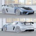 Porsche 718 Cayman GT4 RS Conversion Kit Aftermarket Carbon Fiber Part / Bodykit - Robot Bodykits
