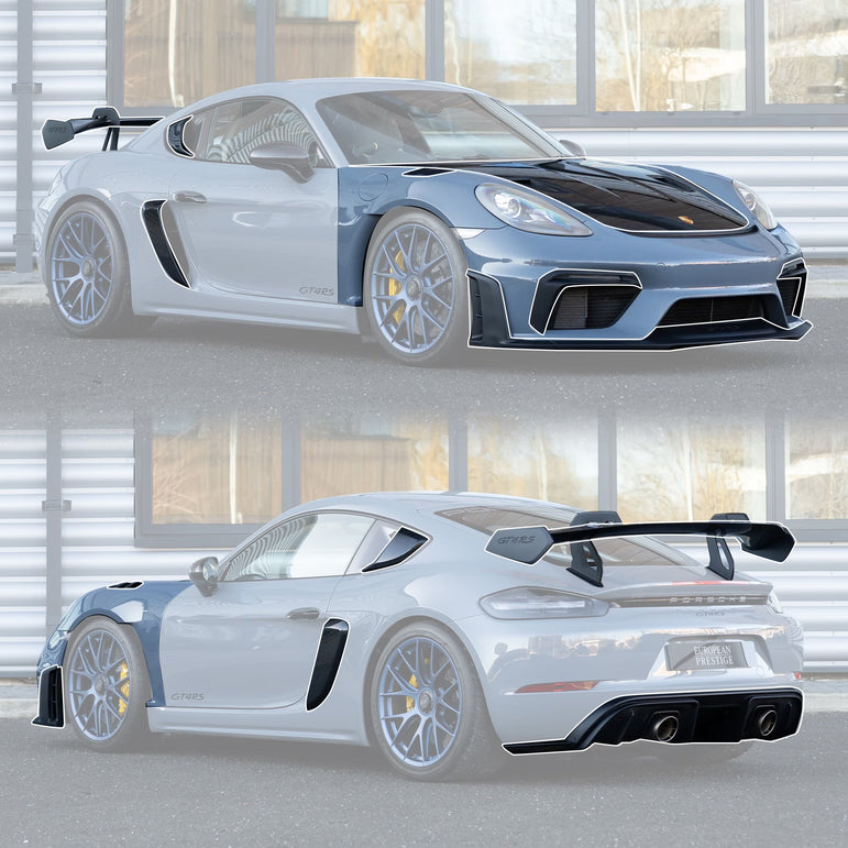 Porsche 718 Cayman GT4 RS Conversion Kit Aftermarket Carbon Fiber Part / Bodykit - Robot Bodykits