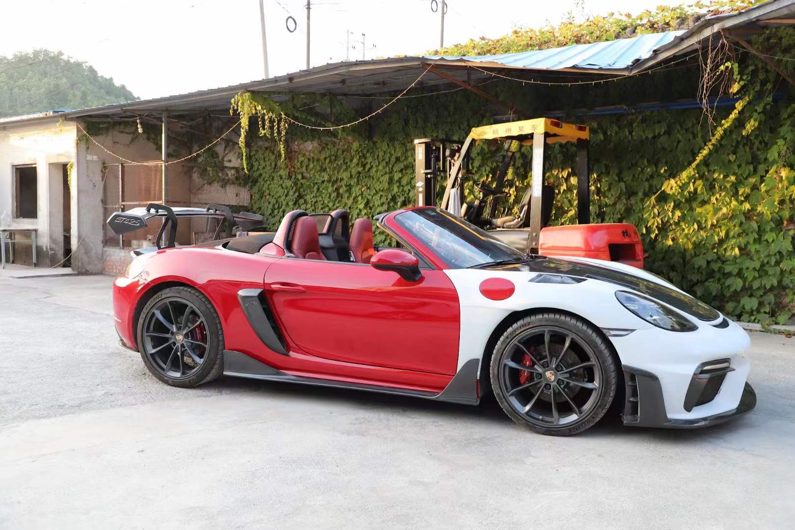 Porsche 718 Cayman GT4 RS Conversion Kit Aftermarket Carbon Fiber Part / Bodykit - Robot Bodykits