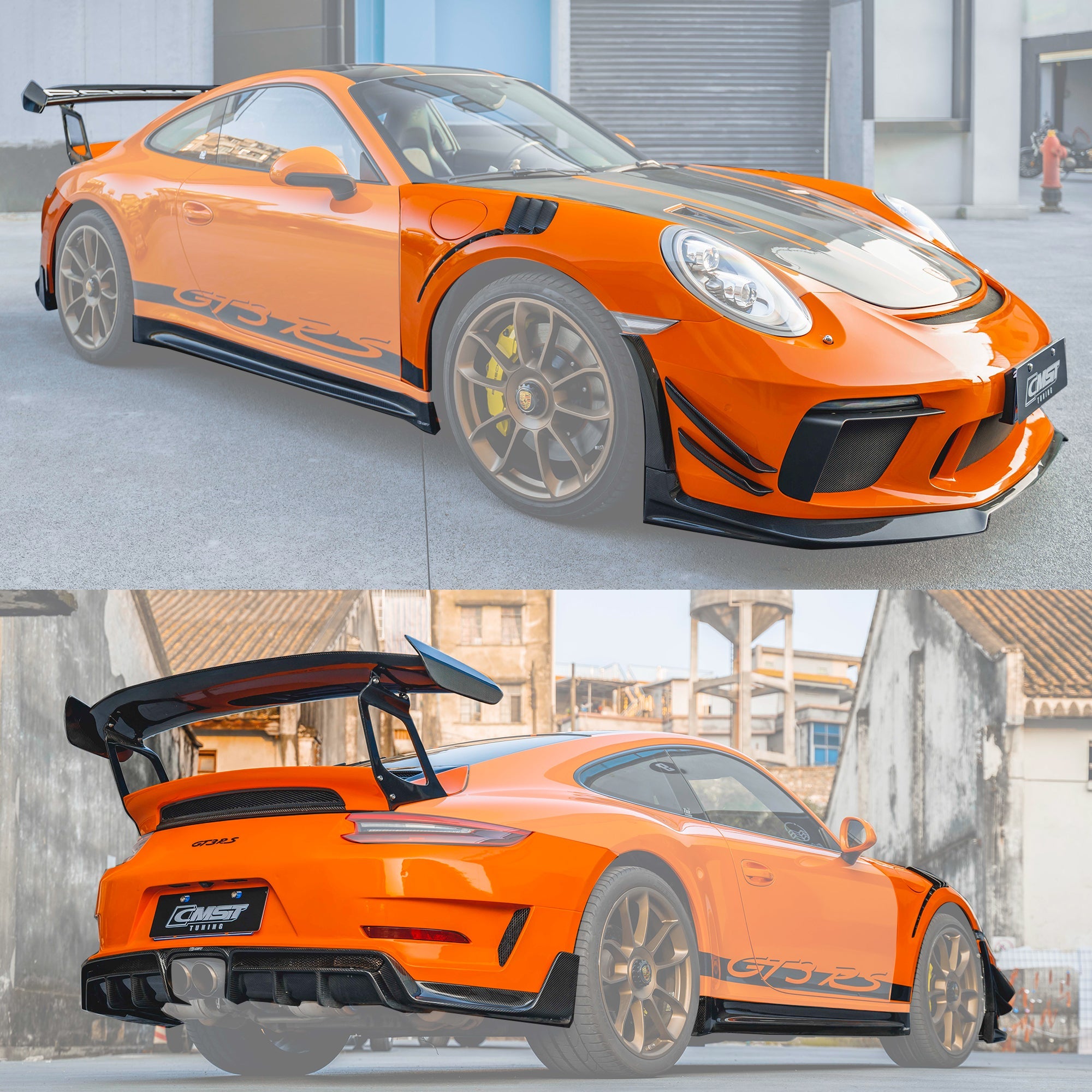 Porsche 911 (991) GT3 Conversion Body Kit 2012–2019 – CMST Dry Carbon / FRP Aero Package Aftermarket Carbon Fiber Part / Bodykit - Robot Bodykits