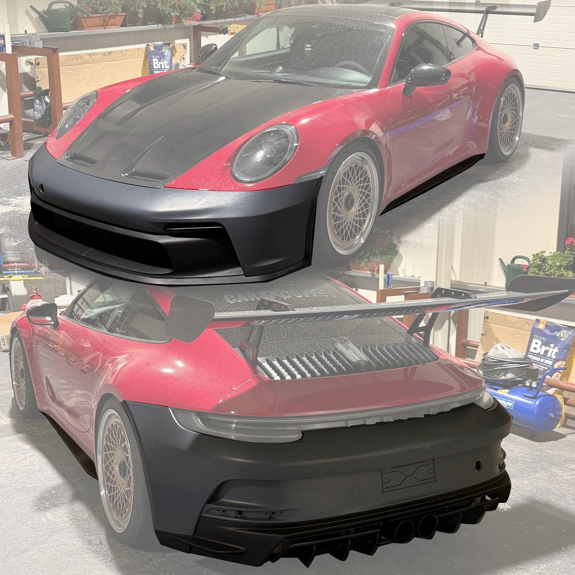 Porsche 911 (992) GT3 Conversion Kit (PP Polypropylene) 2019+ Aftermarket Carbon Fiber Part / Bodykit - Robot Bodykits