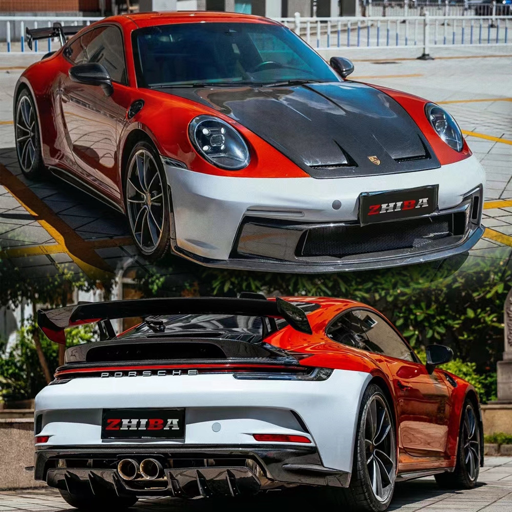 Porsche 911 (992) GT3 Conversion Kit (PP Polypropylene) 2019+ Aftermarket Carbon Fiber Part / Bodykit - Robot Bodykits