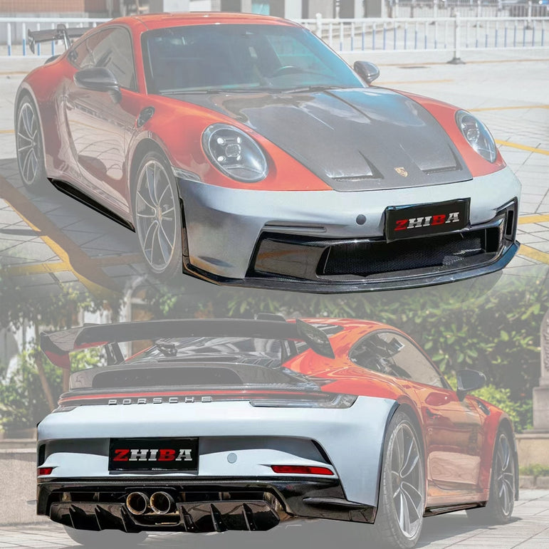 Porsche 911 (992) GT3 Conversion Kit (PP Polypropylene) 2019+ Aftermarket Carbon Fiber Part / Bodykit - Robot Bodykits