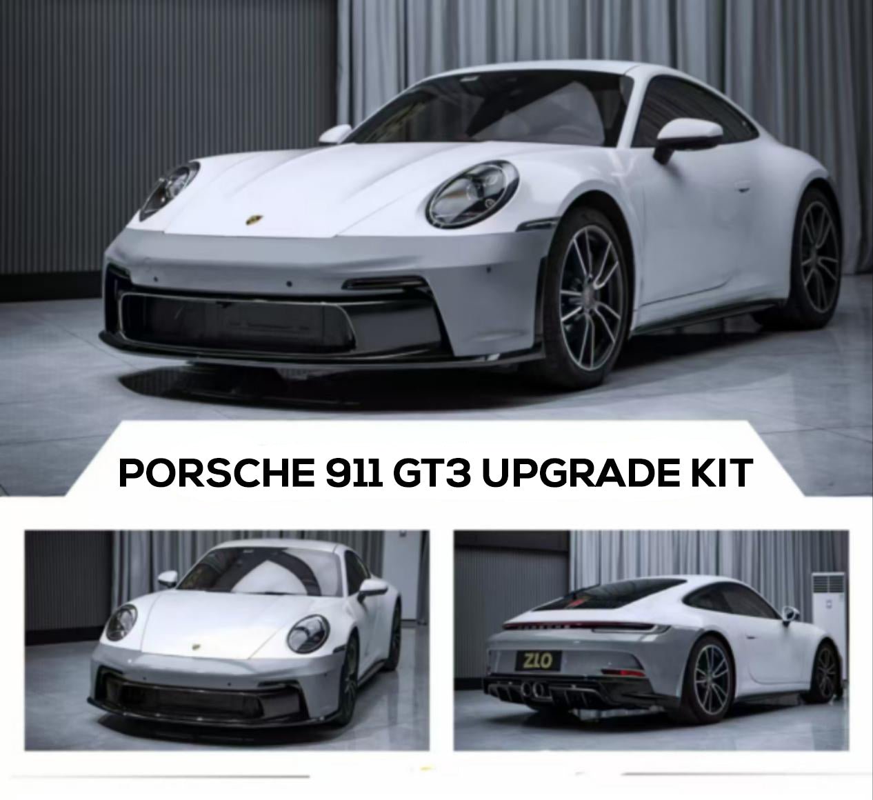 Porsche 911 (992) GT3 Conversion Kit (PP Polypropylene) 2019+ Aftermarket Carbon Fiber Part / Bodykit - Robot Bodykits