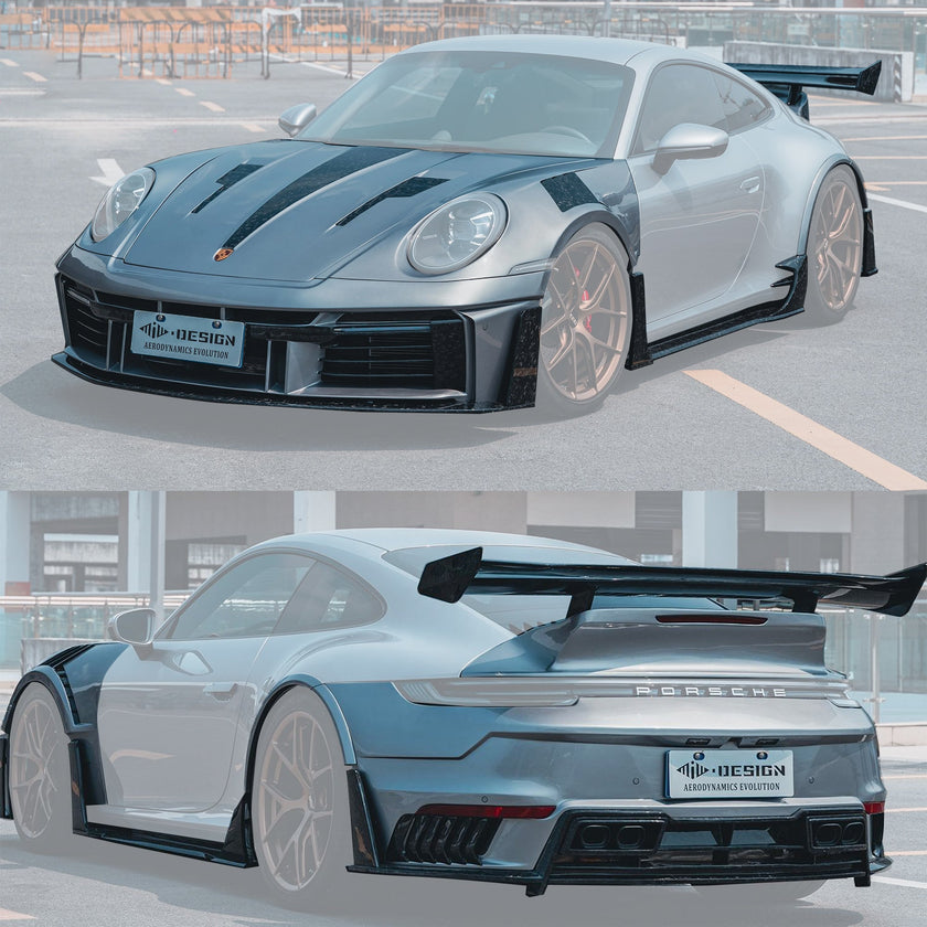 Porsche 911 / 992.1 𝑴𝒊𝑾·𝑫𝑬𝑺𝑰𝑮𝑵 "Ghost" Full Dry Carbon Fibre Bodykit Aftermarket Carbon Fiber Part / Bodykit - Robot Bodykits