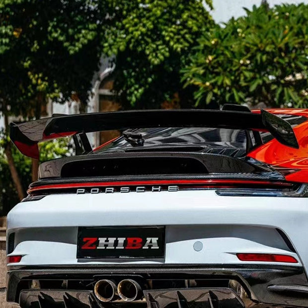 Porsche 911 (992.1) GT3 Gloss Dry-Carbon / Prepreg Spoiler 2019-2024 Aftermarket Carbon Fiber Part / Bodykit - Robot Bodykits