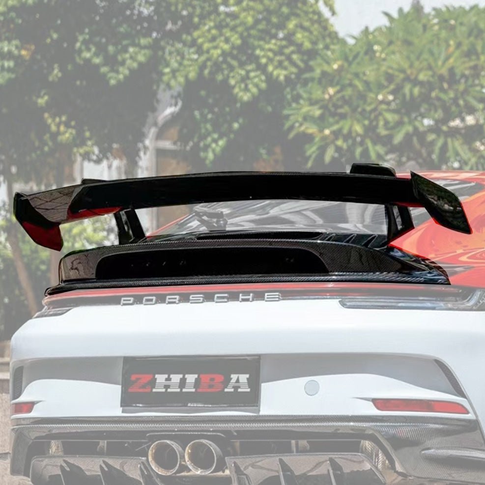 Porsche 911 (992.1) GT3 Gloss Dry-Carbon / Prepreg Spoiler 2019-2024 Aftermarket Carbon Fiber Part / Bodykit - Robot Bodykits