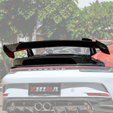 Porsche 911 (992.1) GT3 Gloss Dry-Carbon / Prepreg Spoiler 2019-2024 Aftermarket Carbon Fiber Part / Bodykit - Robot Bodykits