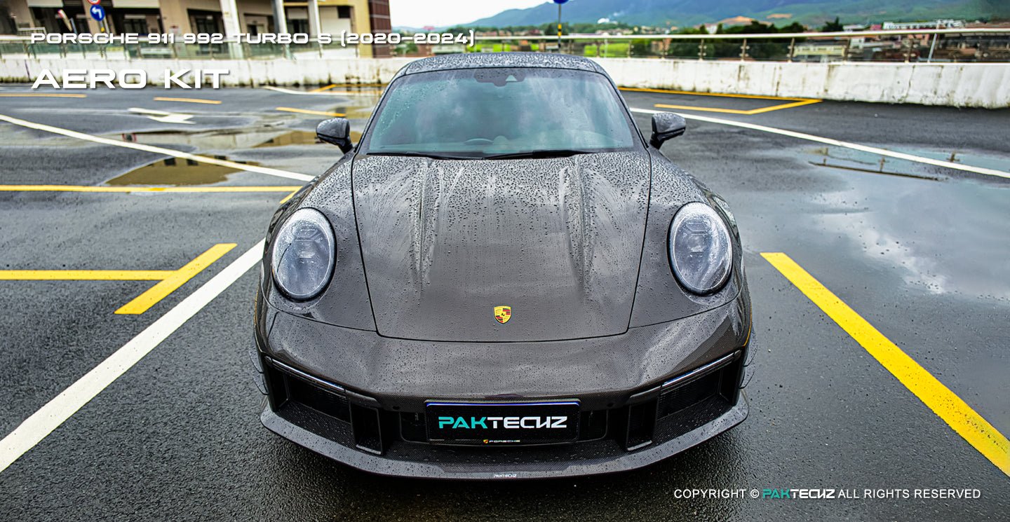 Porsche 911 992.1 Turbo S Paktechz Full Dry Carbon Aerodynamics kit 2020 - 2024 Aftermarket Carbon Fiber Part / Bodykit - Robot Bodykits
