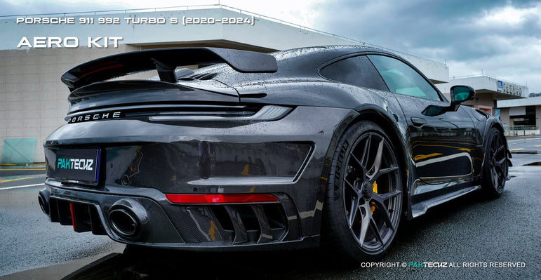 Porsche 911 992.1 Turbo S Paktechz Full Dry Carbon Aerodynamics kit 2020-2024 Aftermarket Carbon Fiber Part / Bodykit - Robot Bodykits