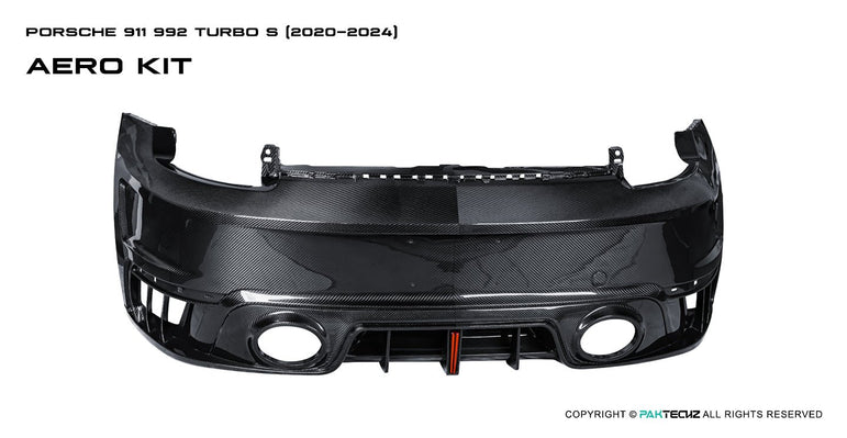 Porsche 911 992.1 Turbo S Paktechz Full Dry Carbon Aerodynamics kit 2020 - 2024 Aftermarket Carbon Fiber Part / Bodykit - Robot Bodykits