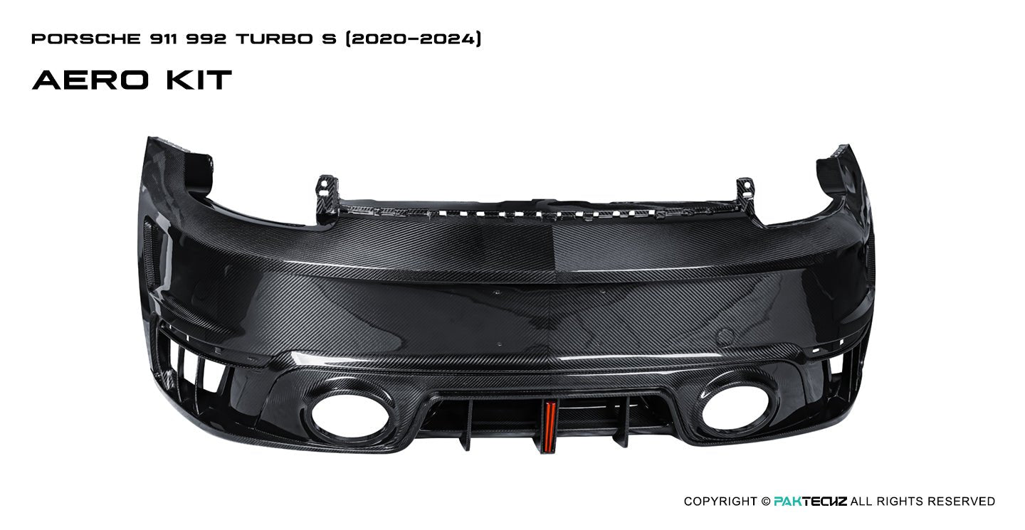 Porsche 911 992.1 Turbo S Paktechz Full Dry Carbon Aerodynamics kit 2020 - 2024 Aftermarket Carbon Fiber Part / Bodykit - Robot Bodykits