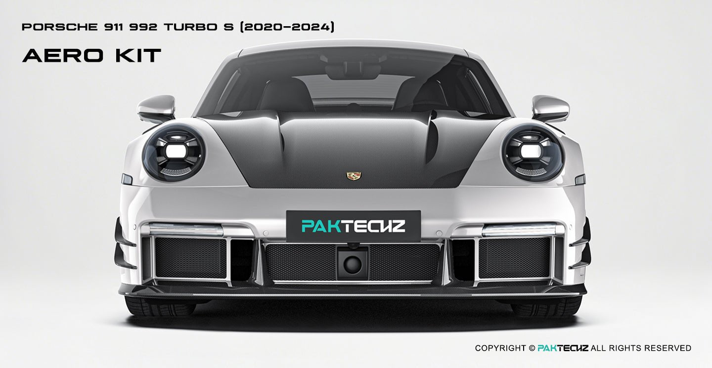 Porsche 911 992.1 Turbo S Paktechz Full Dry Carbon Aerodynamics kit 2020-2024 Aftermarket Carbon Fiber Part / Bodykit - Robot Bodykits