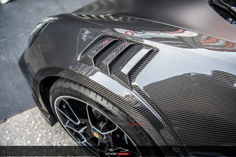 Porsche 911 992.1 Turbo S Paktechz Full Dry Carbon Aerodynamics kit 2020 - 2024 Aftermarket Carbon Fiber Part / Bodykit - Robot Bodykits